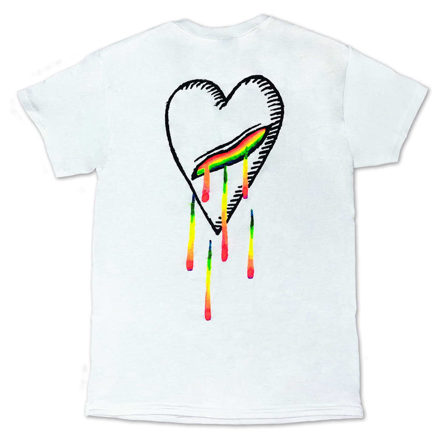 Bleeding Heart (White) T-shirt